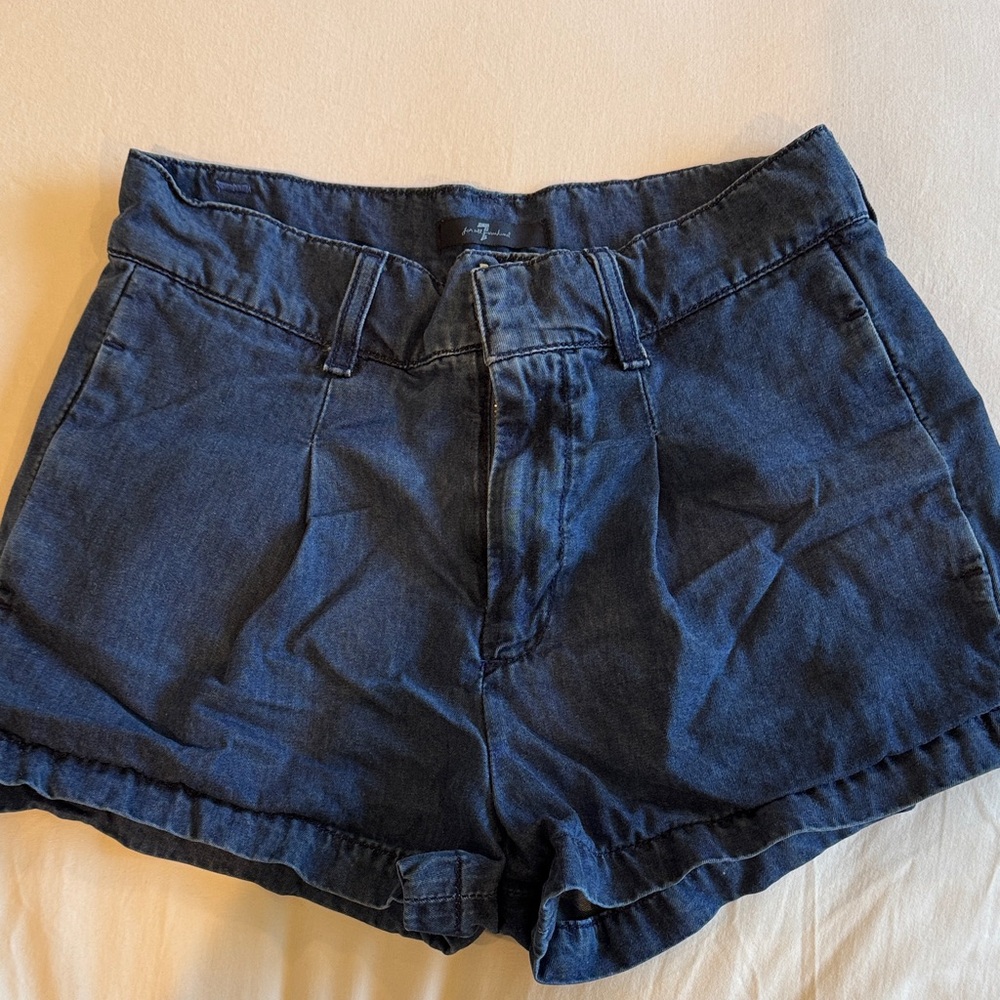 Women's Blue Denim Shorts